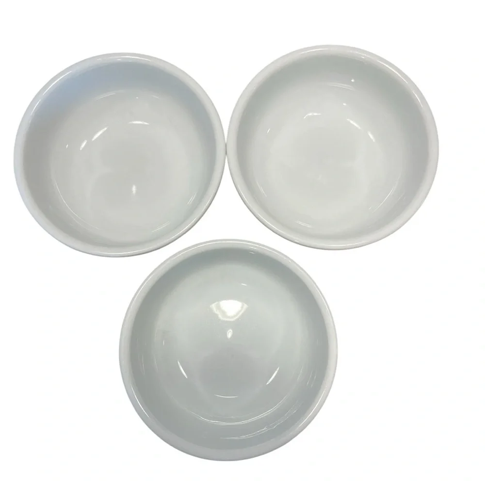 Williams Sonoma 3 Bowls Cereal -Chili -Soup Pantry Collection Stoneware
